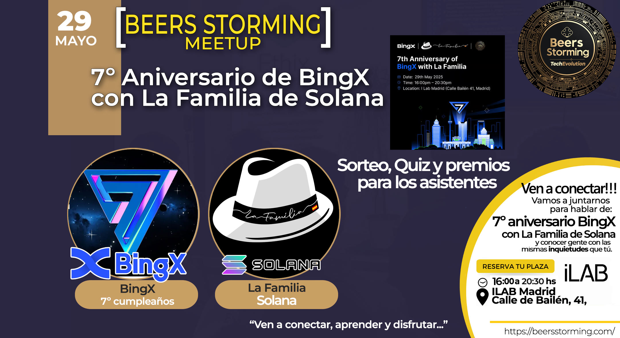 7º Aniversario de BingX con La Familia de Solana